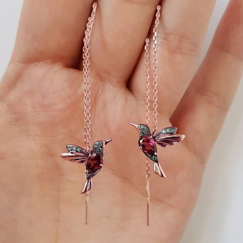 PGP Holiday | Healing Copper Humming Bird Earrings