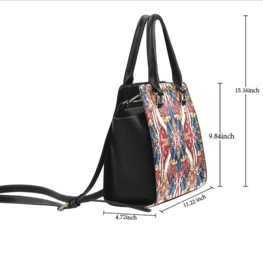 The PGP Holiday Freedom Riveted Shoulder Handbag