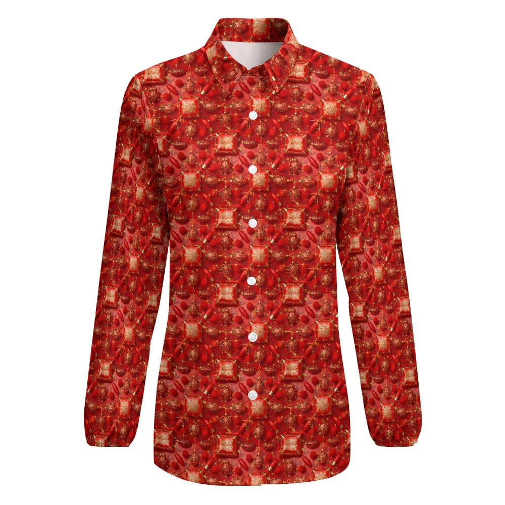 PGP Holiday After Hours Boho Cut Casual Long Sleeve Blouse — Voted #1