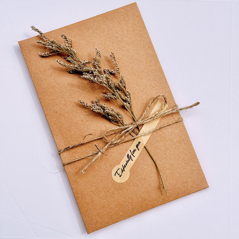 PGP Holiday | Quality Thoughts — Artisan Starry Sky Dried Flower “Especially For You” Thank You Cards