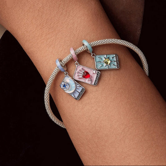 PGP Holiday 925 Sterling Silver Tarot Pendant Bracelet | Created by Artist Ziyun Original