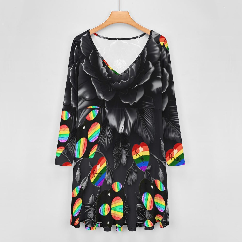PGP Holiday Suzanne Pride 2025 Plus Sized V-neck Dress