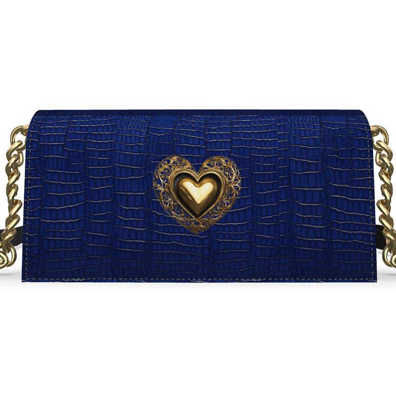 PGP Holiday 2025 Collectors Series - Isis Evening Bag  - Egyptian Blue, Alligator Design Nappa Leather