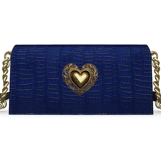 PGP Holiday 2025 Collectors Series - Isis Evening Bag  - Egyptian Blue, Alligator Design Nappa Leather