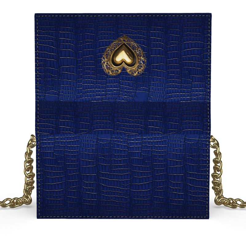 PGP Holiday 2025 Collectors Series - Isis Evening Bag  - Egyptian Blue, Alligator Design Nappa Leather