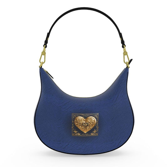 PGP Holiday 2025 Collectors Series - Kali Curved Hobo  - Royal Blue, Pebble Design Nappa