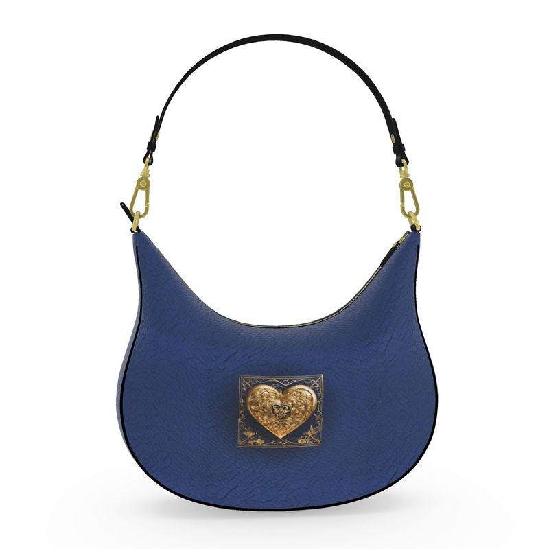 PGP Holiday 2025 Collectors Series - Kali Curved Hobo  - Royal Blue, Pebble Design Nappa
