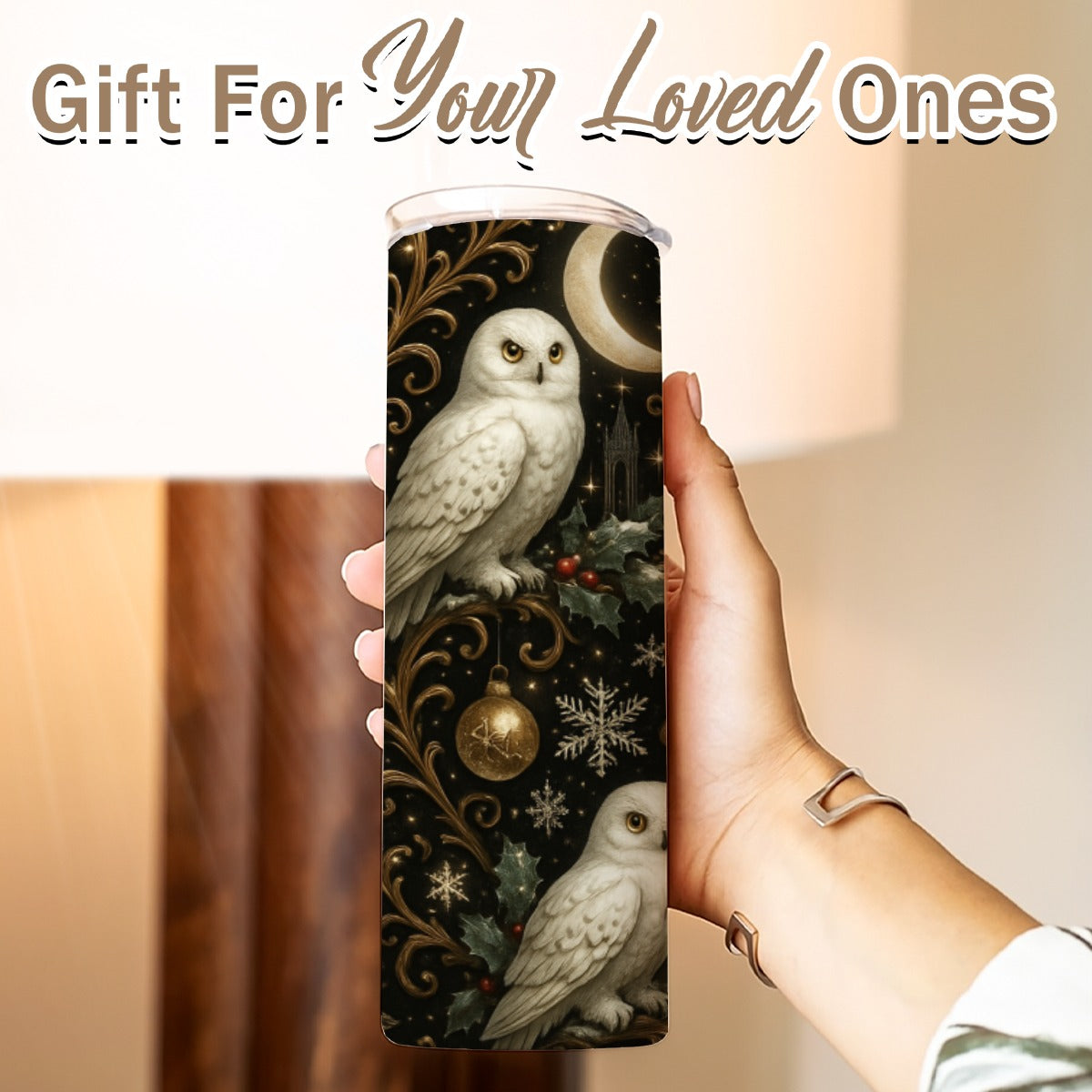 PGP Holiday Yule Court Skinny Tumbler Stainless Steel with Lids 20OZ - Voted #1