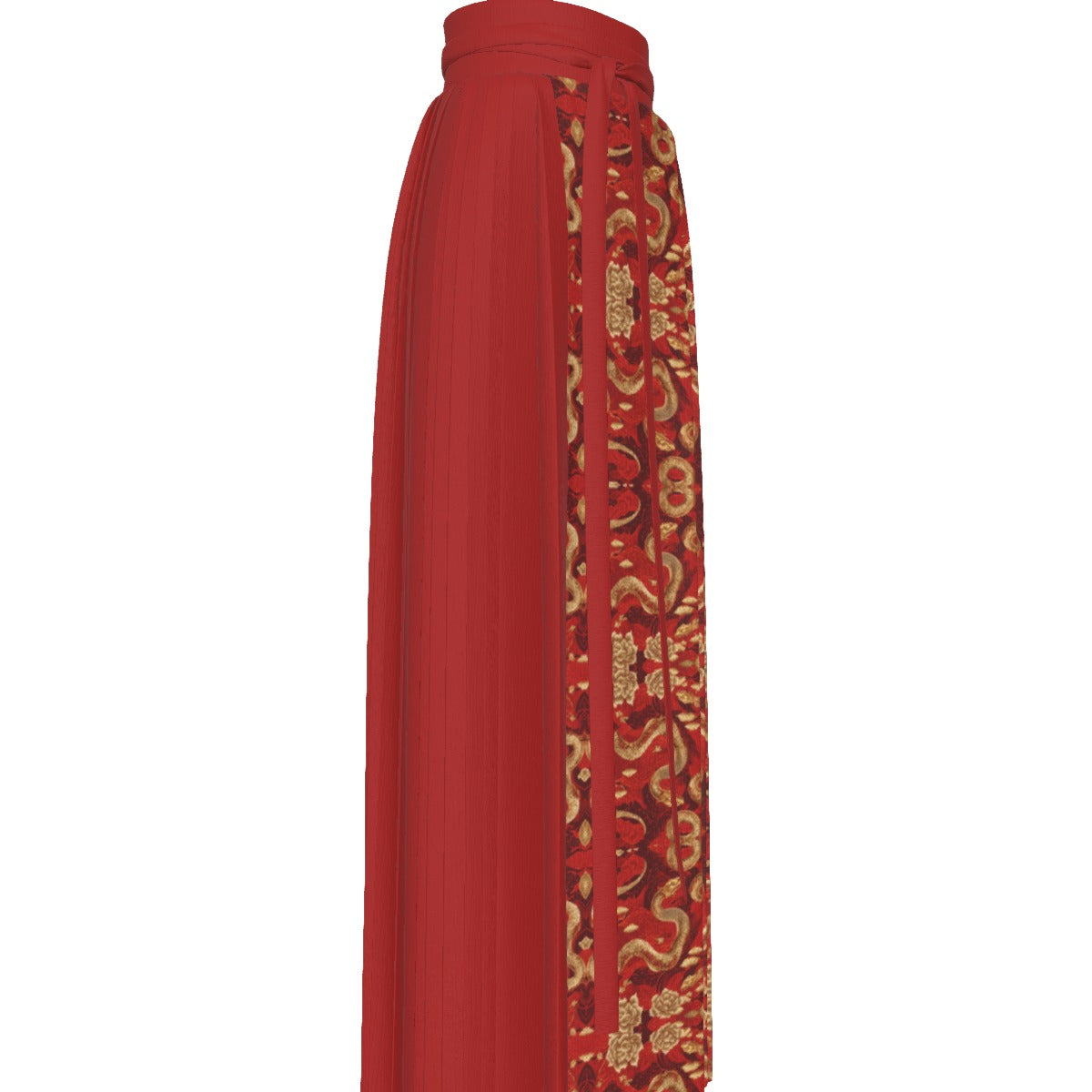 PGP Holiday Chinese Horse-Face Skirt - Golden Serpent Year of the Snake Design