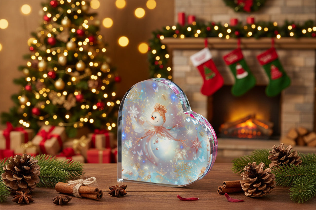 PGP Holiday Many A Wish Heart-Shaped Acrylic Desktop Ornament — Voted #1