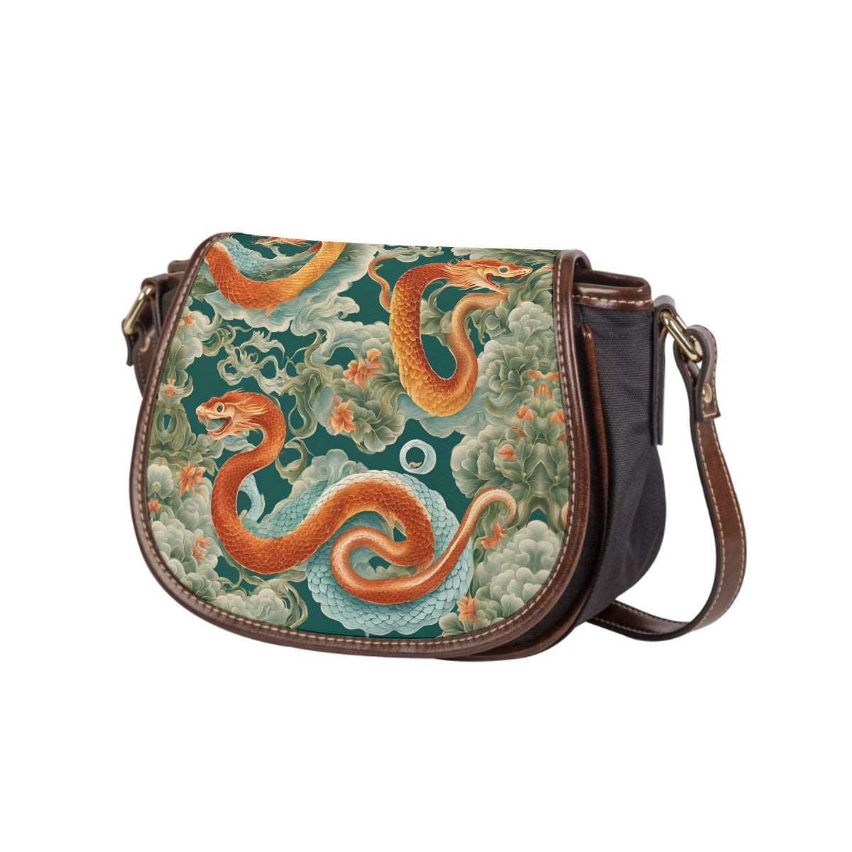 PGP Holiday Tambourin Bag With Single Strap | Jade Fortune Green & Aqua | Health, Wealth & Abundance