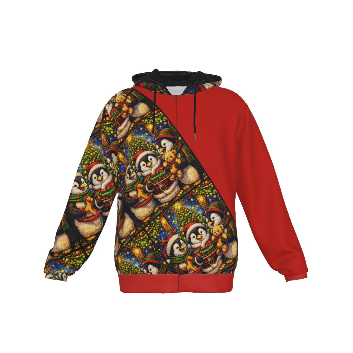 PGP Holiday Penguins Raid the Workshop Unisex Zip-Up Hoodie — Voted #1