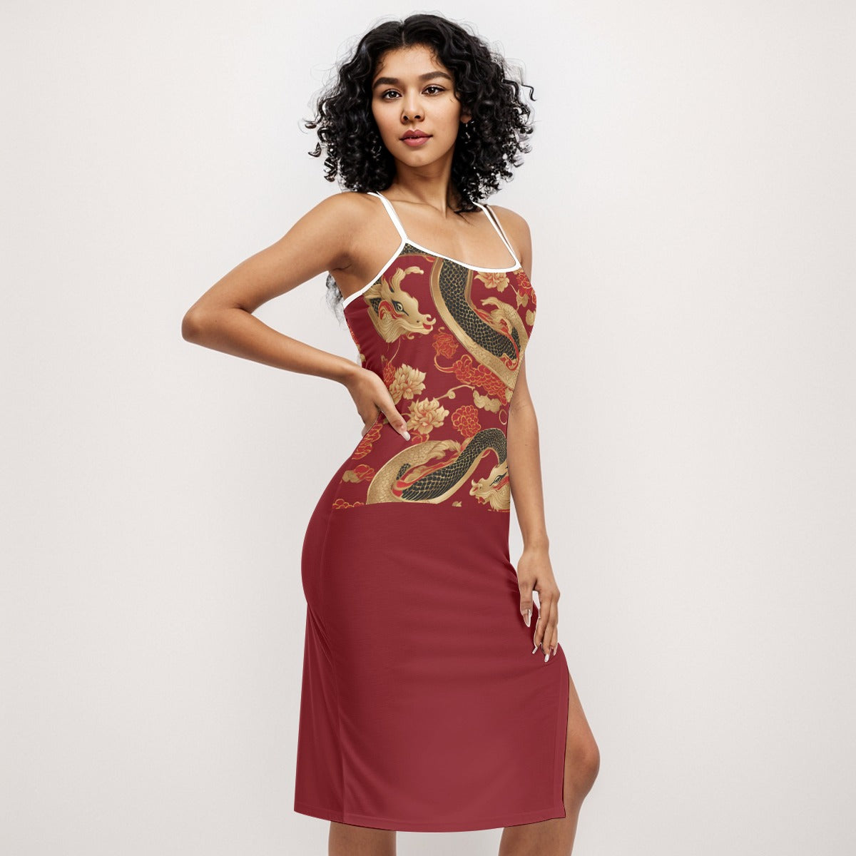 PGP Holiday Lunar Balance Back Cross Cami Dress - Elegance with a Sexy Twist