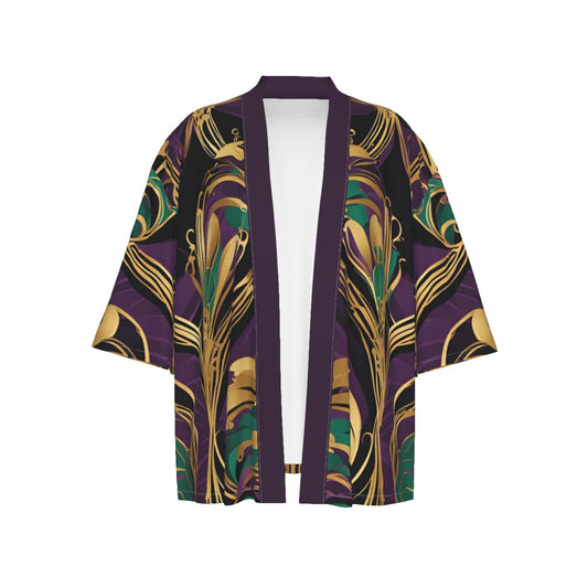 PGP Holiday Mardi Gras Être Avoir Drop-shoulder Short Coat – Casual Open Style & Lightweight