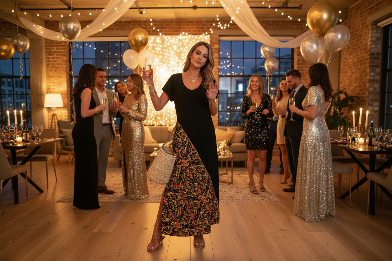 PGP Holiday Courage Long Dress with Knee-Length Side Slit