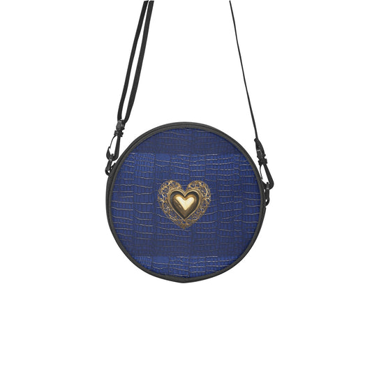 The PGP Holiday 2025 Discus Purse Series - The Isis - Egyptian Blue, Alligator Print Design