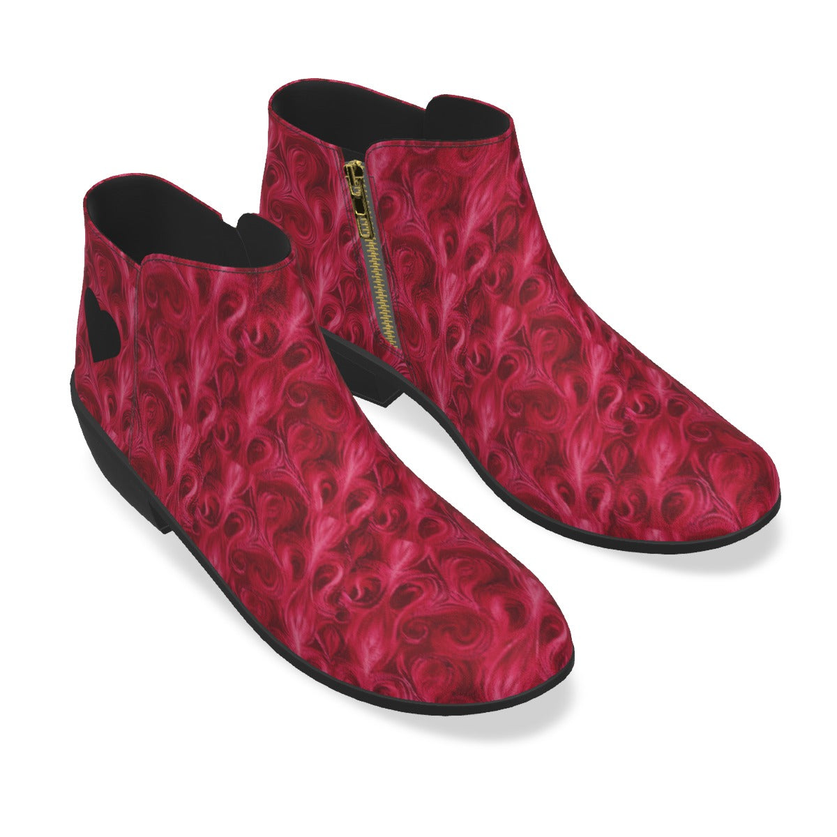 Kiss My Heart Goodbye  Jackpot Design | Women's Half Zip Fashion Boot | Micro Suede & Anti-Slip Sole