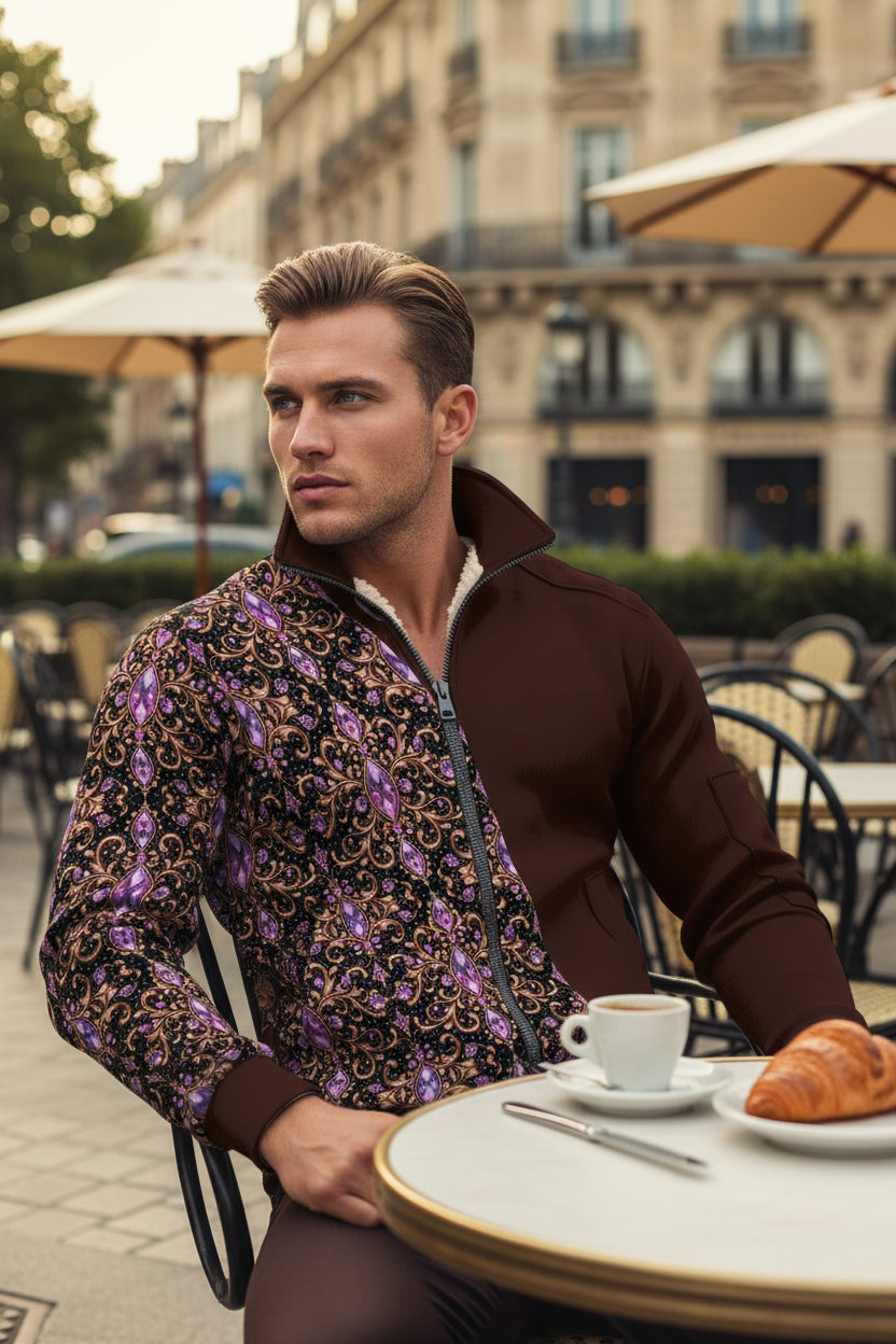 PGP Holiday Healing Luxury Sherpa Fleece Full-Zip Jacket