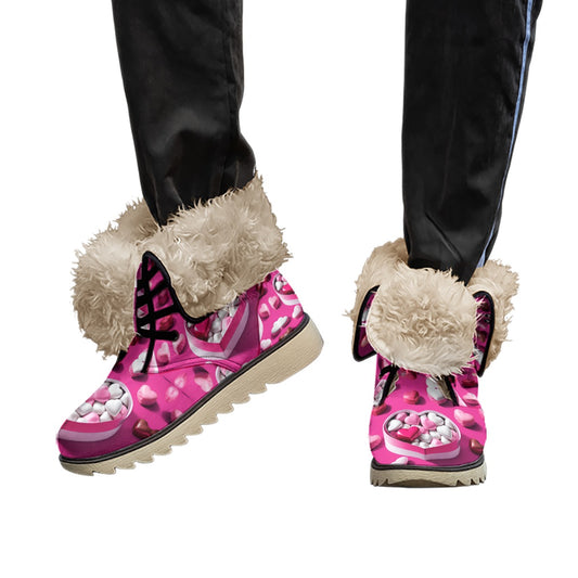 PGP Holiday Valen-Floof Women’s Plush Boots - Ame-no-Uzume Design