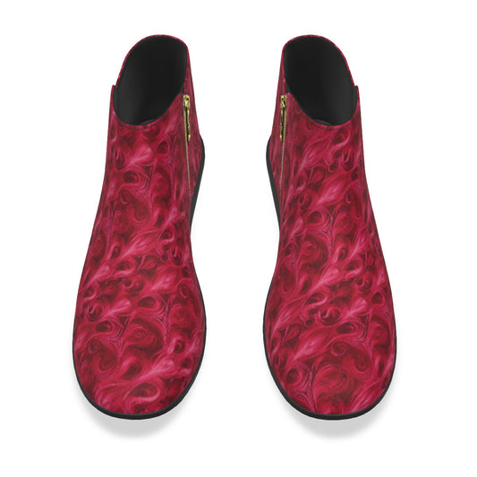 Kiss My Heart Goodbye  Jackpot Design | Women's Half Zip Fashion Boot | Micro Suede & Anti-Slip Sole