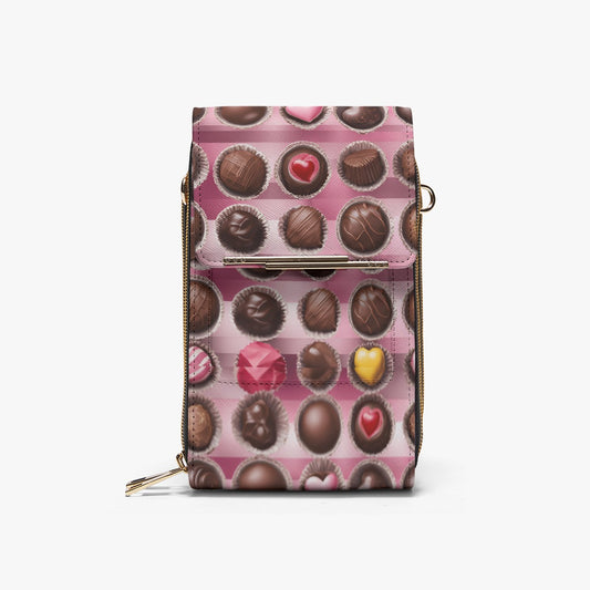 PGP Holiday Valentine's Candy Cross Body Phone Bag | Stylish PU Leather Handbag with 4 Compartments