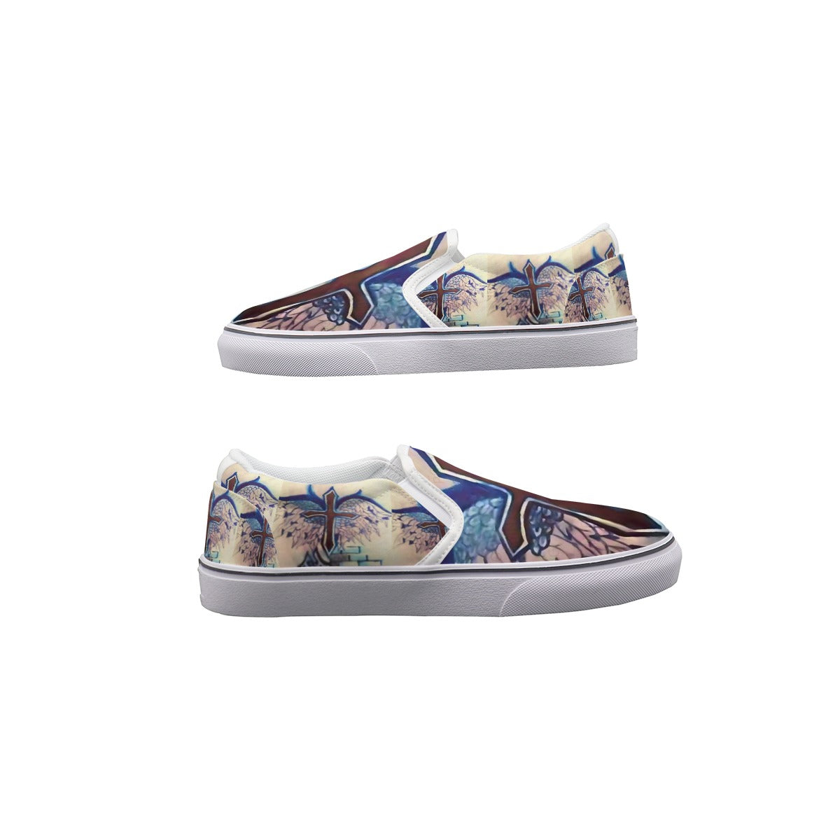PGP Holiday Stacy Lee Faith Slip-On Sneakers – Comfortable Canvas Shoes