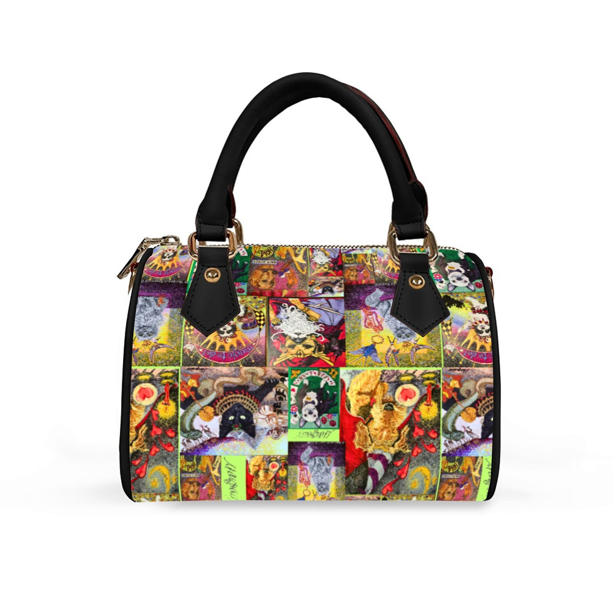 Margeaux Unleashed Classic Barrel-Shaped Animal Free Leather Handbag