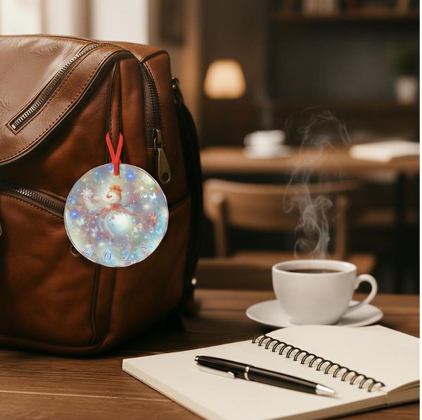 PGP Holiday Many A Wish Natural Edge 2025 Clear Glass Hanging Ornament - Voted #1