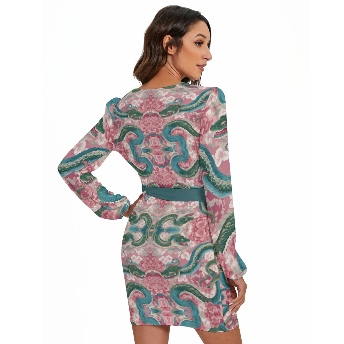 PGP Holiday Waist Belt Cross Dress | Lunar Garden Blush, Sky & Moon | Renewal, Simplicity & Balance