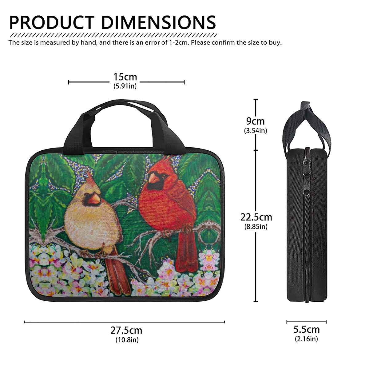 Margeaux Love in Bloom Double Zip Carry-On Storage Bag – Cardinal Floral Travel Organizer