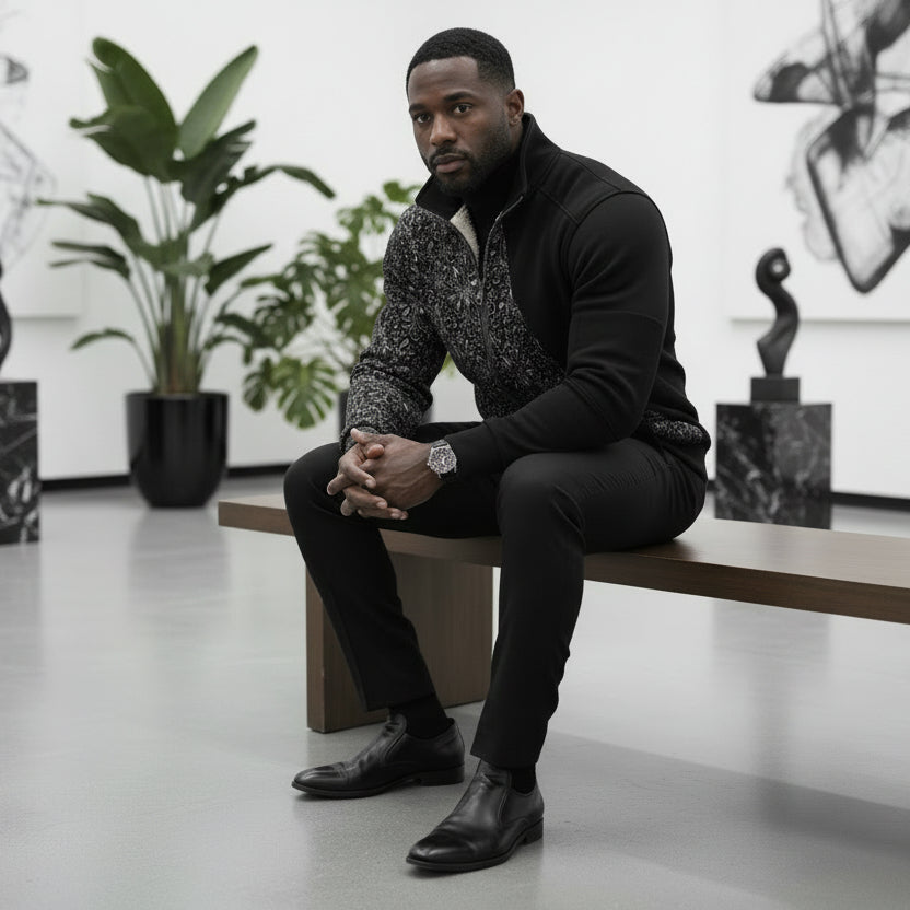 PGP Holiday Resolve Men’s Thick Knit Fleece Jacket