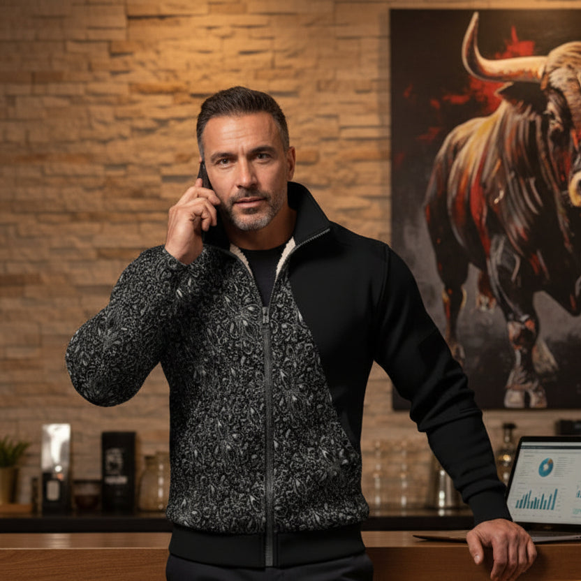 PGP Holiday Resolve Men’s Thick Knit Fleece Jacket