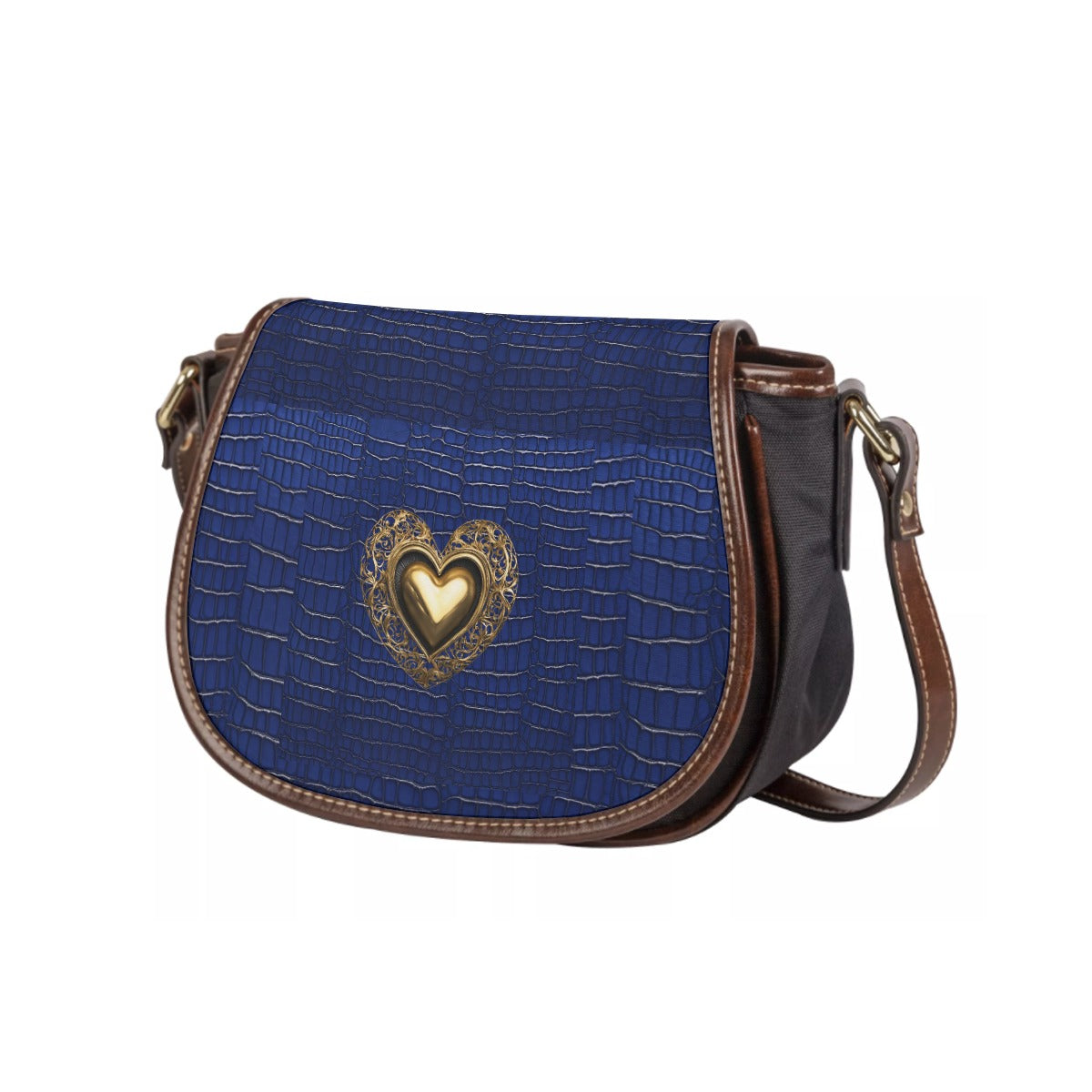 PGP Holiday 2025 Isis Tambourin Bag With Single Strap - Egyptian Blue Alligator Print
