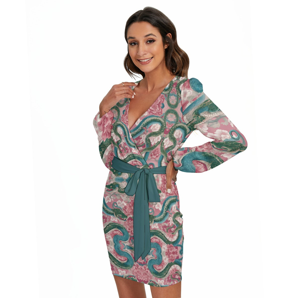 PGP Holiday Waist Belt Cross Dress | Lunar Garden Blush, Sky & Moon | Renewal, Simplicity & Balance