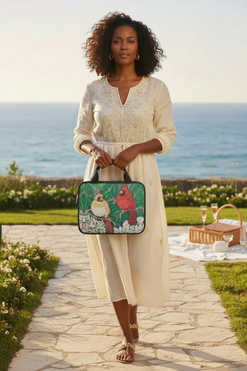 Margeaux Love in Bloom Double Zip Carry-On Storage Bag – Cardinal Floral Travel Organizer