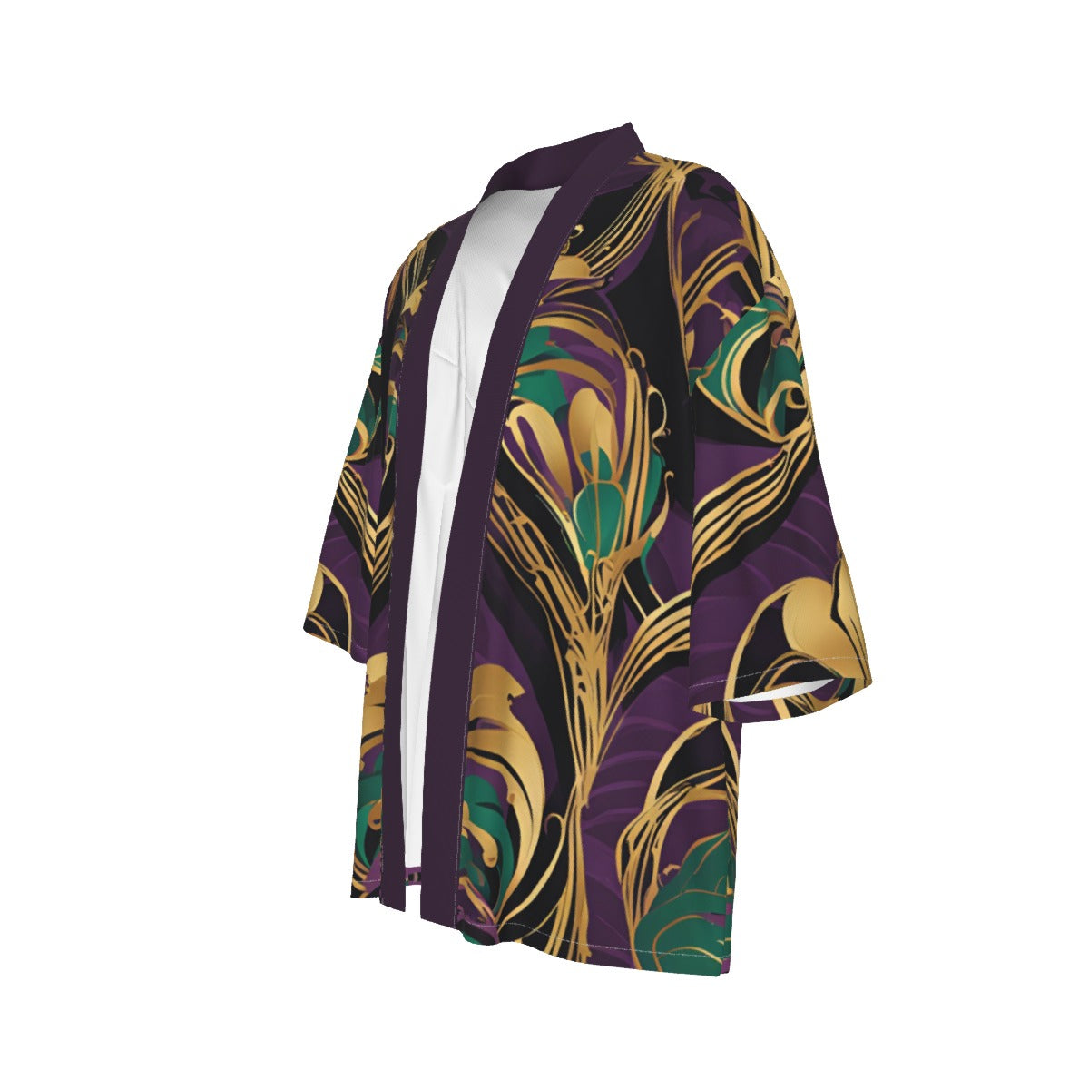 PGP Holiday Mardi Gras Être Avoir Drop-shoulder Short Coat – Casual Open Style & Lightweight
