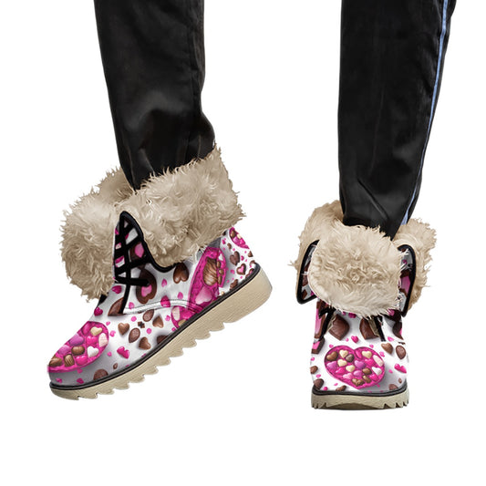 PGP Holiday Valen-Floof Women's Plush Boots - Xi Shi Pattern
