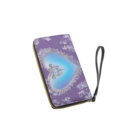 PGP Holiday She Prefers Silver Line - Cloud - Folio Wallet with Wrist Strap