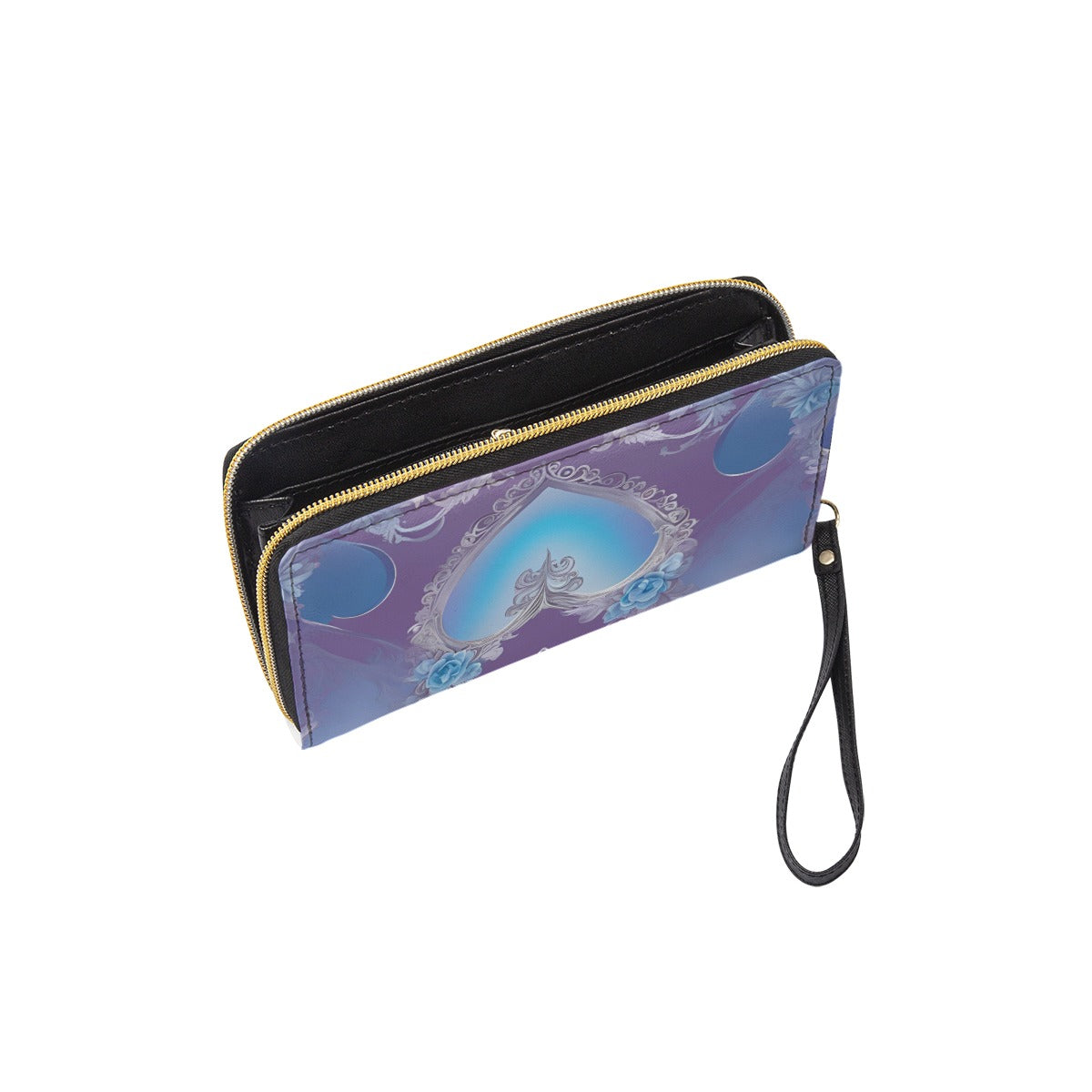 PGP Holiday She Prefers Silver Line - Cloud - Folio Wallet with Wrist Strap