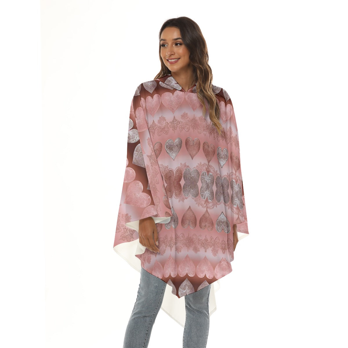 PGP Holiday She Prefers Silver Line - Black Tea - Unisex Moon Shadow Hooded Cloak