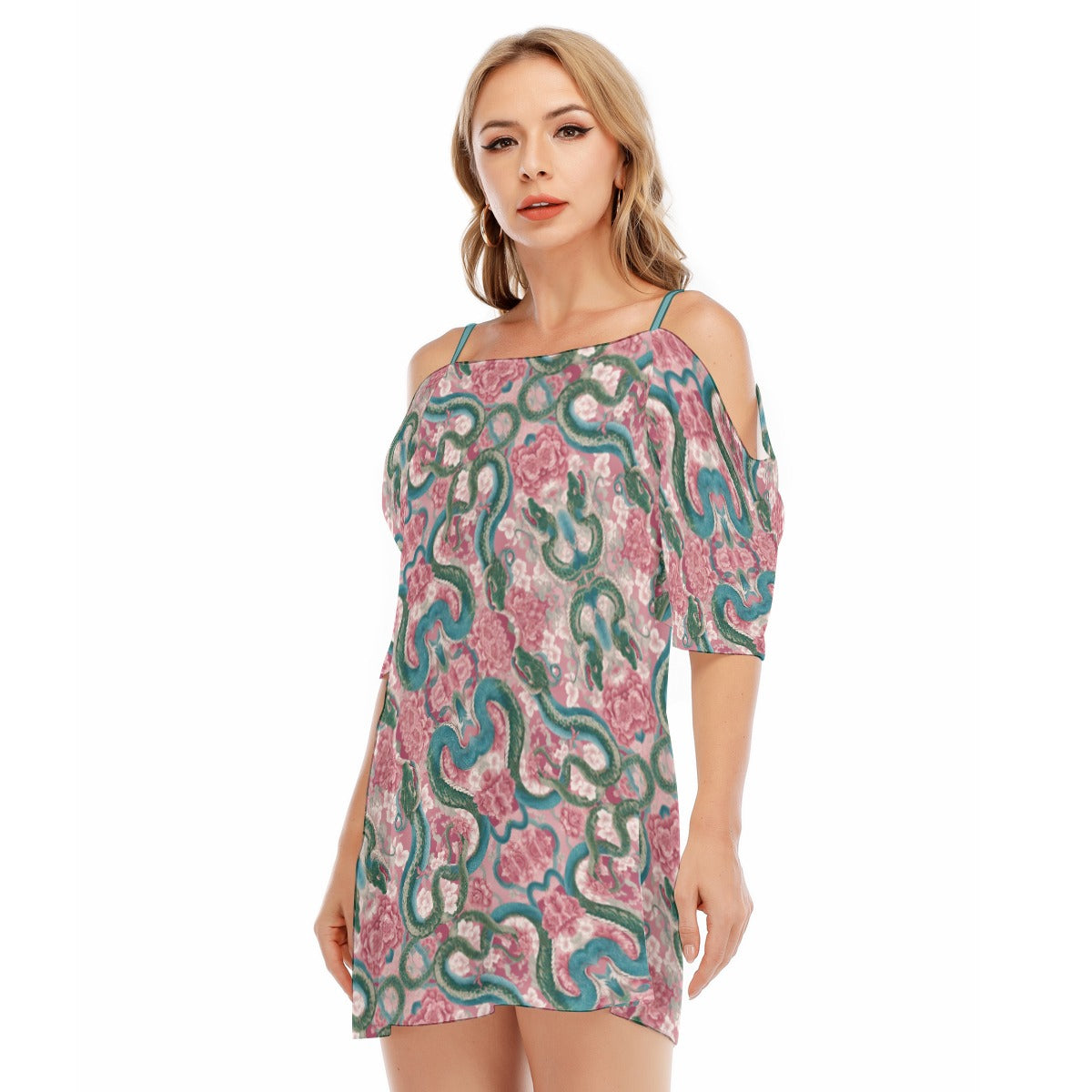 PGP Holiday Medusa Cami Dress | Lunar Garden Blush, Sky & Moon | Renewal, Simplicity & Balance