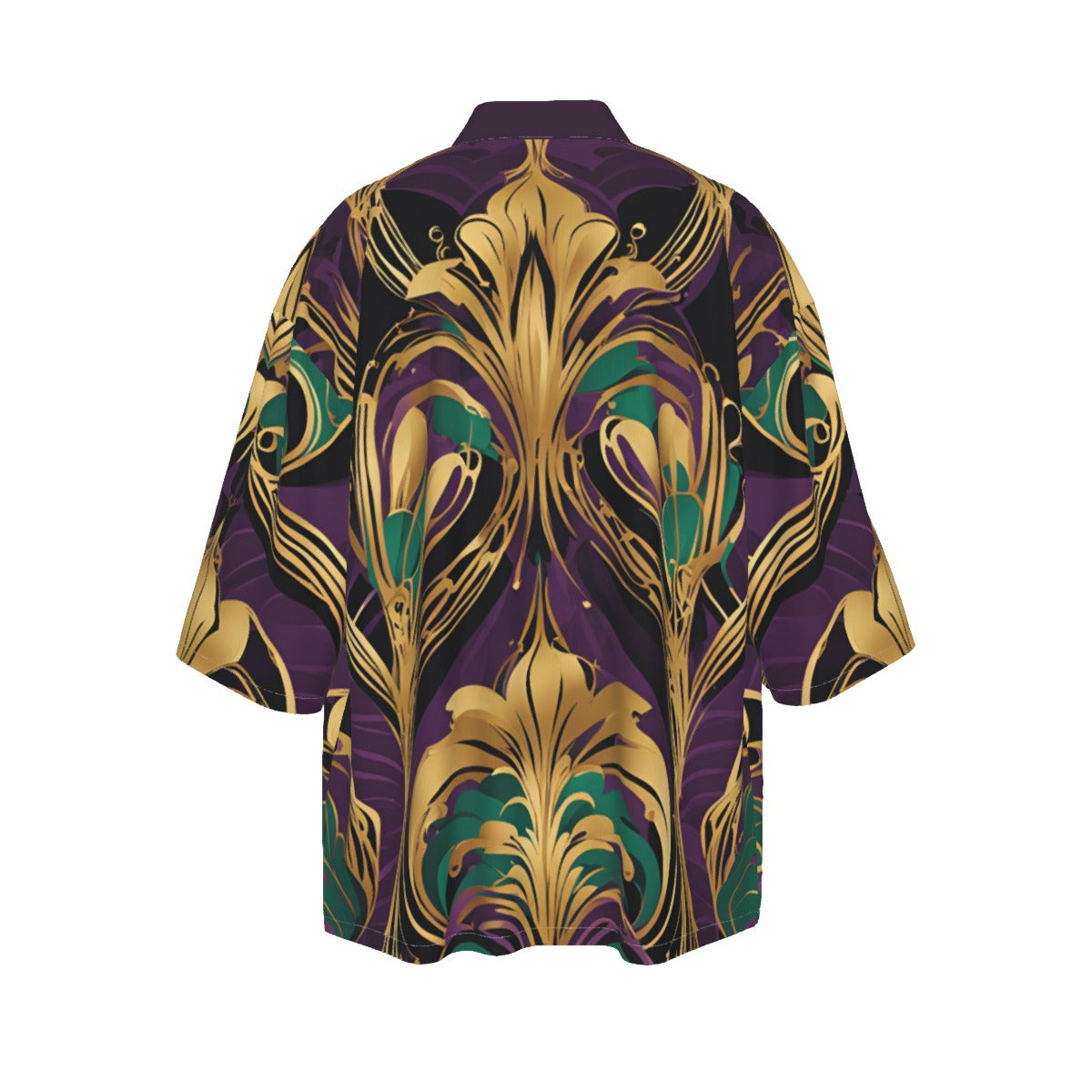 PGP Holiday Mardi Gras Être Avoir Drop-shoulder Short Coat – Casual Open Style & Lightweight