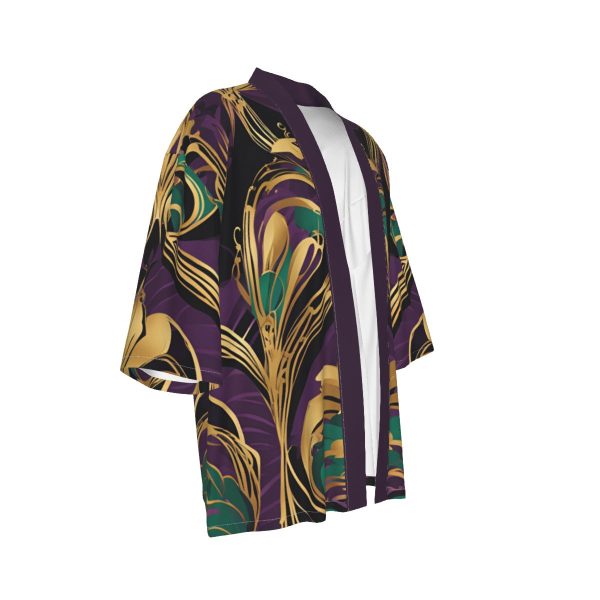 PGP Holiday Mardi Gras Être Avoir Drop-shoulder Short Coat – Casual Open Style & Lightweight