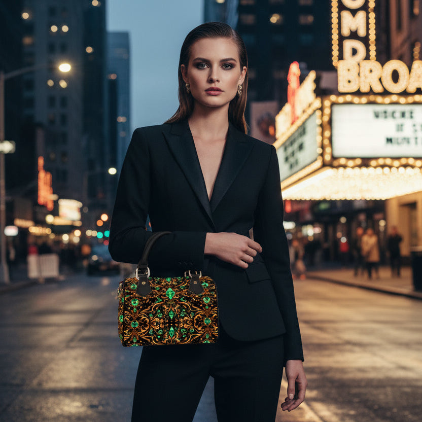 PGP Holiday Growth Classic Barrel-Shaped Handbag