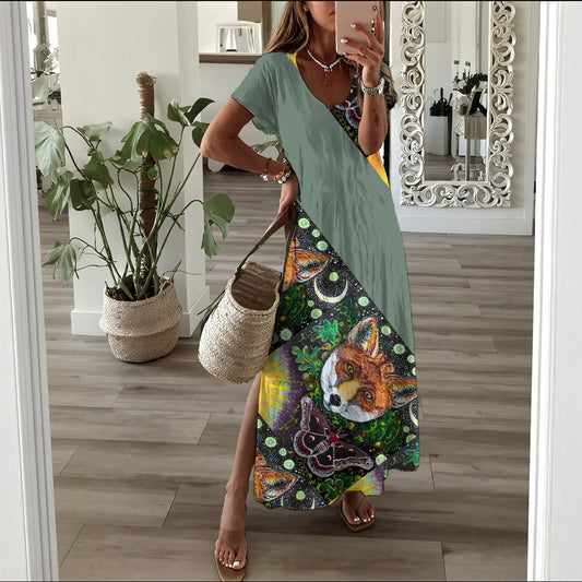 Margeaux Foxfire Long Dress - Xanadu Green