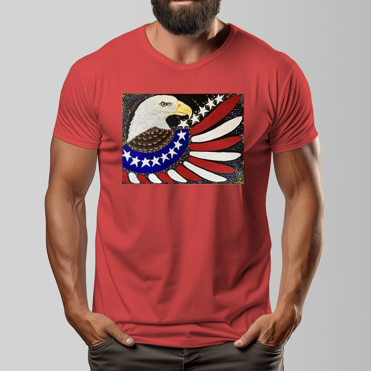 Margeaux 1776 Art Quality Unisex O-Neck Cotton T-Shirt – 180GSM DTF Print from PGP Holiday