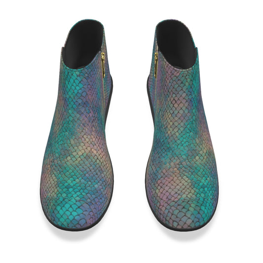 Kiss My Heart Goodbye - Women's Opal Half Zip Fashion Boot | Micro Suede & Anti-Slip Sole