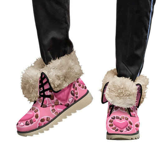 PGP Holiday Valen-Floof Women’s Plush Boots - Oshun Design