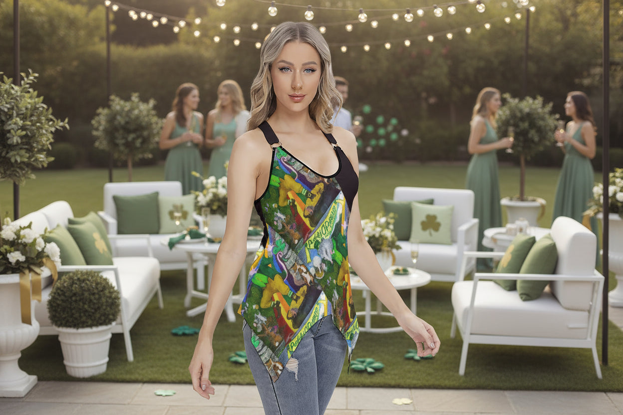 Margeaux Paddy O'Possum Women’s Racing Tank Top — Performance Microfiber Edition