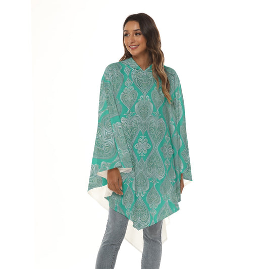 PGP Holiday She Prefers Silver Line - Mint - Unisex Moon Shadow Hooded Cloak